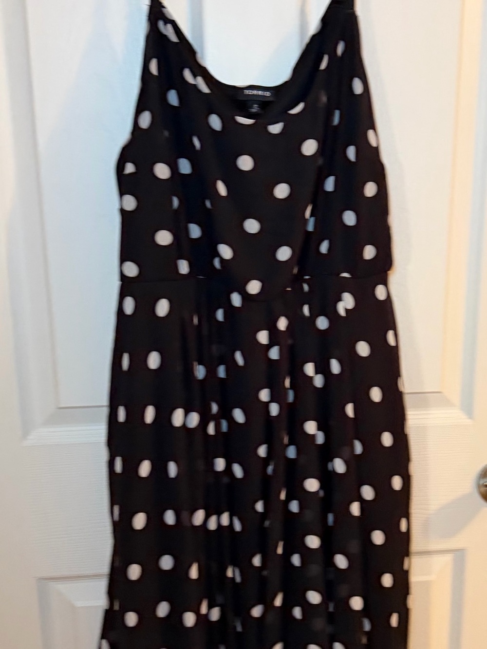 torrid Black Dress with White Polka Dots